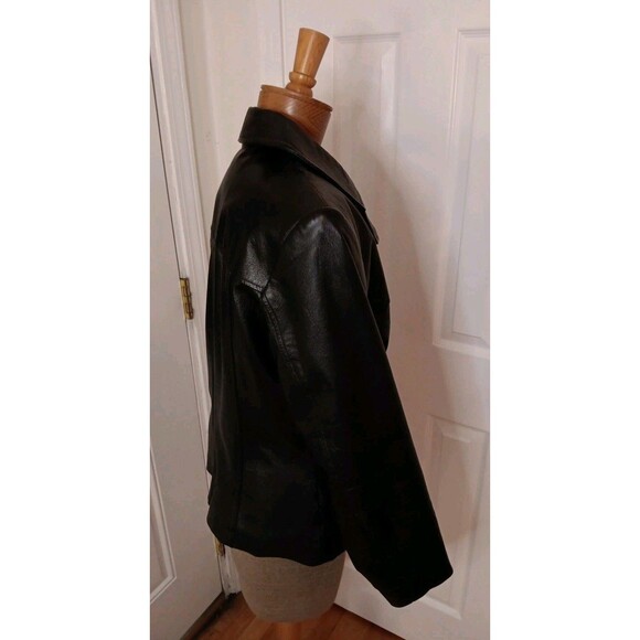 Bagatelle Womens Black Genuine Leather Jacket Size Small - Picture 2 of 6